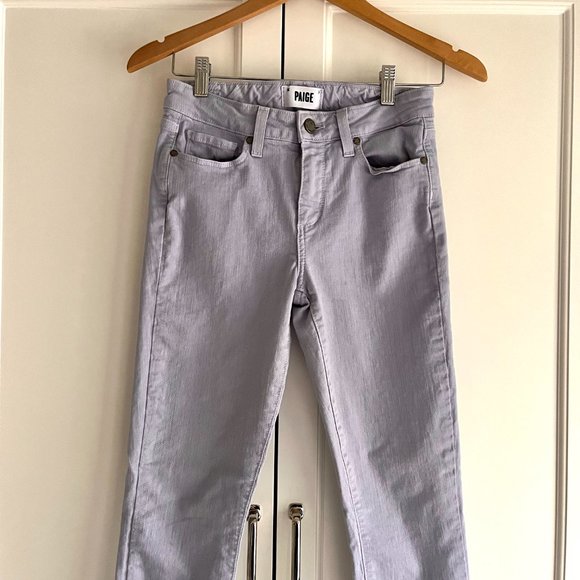 PAIGE Hoxton High Rise Light Violet Stretch Skinny Jeans Women Size 25 - Picture 5 of 10